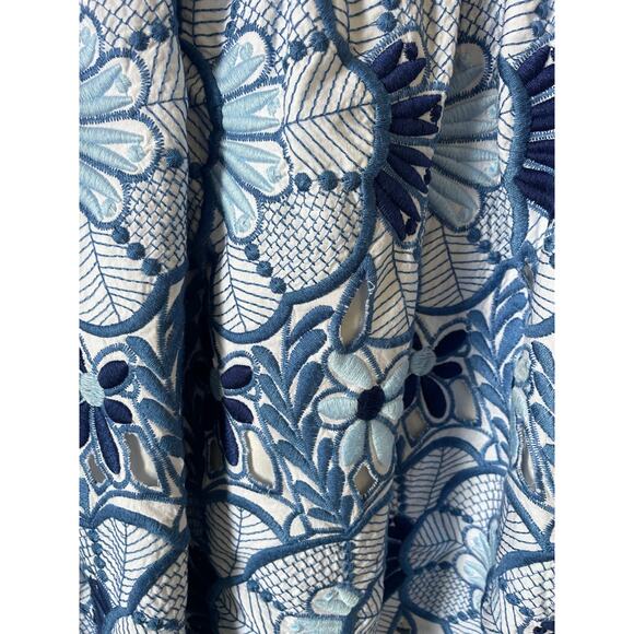 ALEXIS Blue Lace Mini Sleeveless Sundress Size XS X-Small - Picture 4 of 6